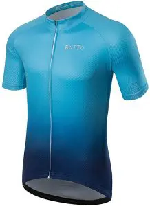Maillot azul rotto ciclismo