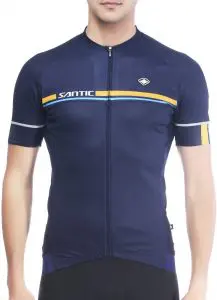 Maillot Santic Azul barato